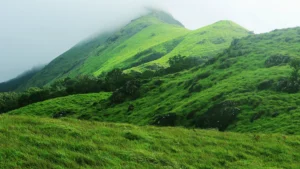 A panoramic view of the hiking destination Chembra Peak